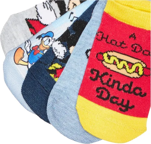 Vista 2 de Disney baby-boys Mickey Mouse 5 Pack Shorty Socks