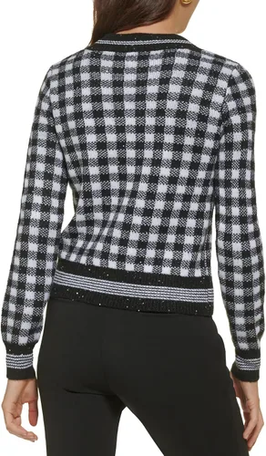 Vista 4 de Karl Lagerfeld Paris Women's Everyday Long Sleeve Sweater