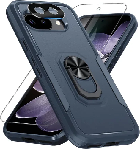 Vista 20 de Janmitta Funda para Google Pixel 8a con Protector de Pantalla + Protector de Lente de Cámara, Resistente a Prueba de Golpes de Servicio Pesado
