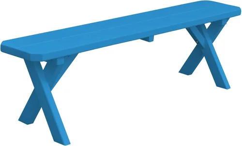 Vista 13 de Furniture Barn USA Pine - Banco cruzado de 2 pies, color negro