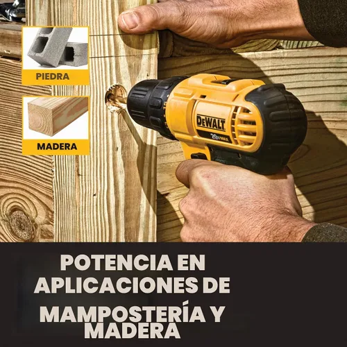 Vista 6 de DEWALT Kit de combo de perforación inalámbrico de 20V MAX, 2-Herramienta (DCK240C2)