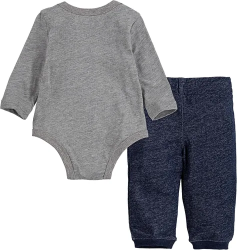 Vista 2 de Levis Conjunto de 2 piezas de body y joggers de manga larga para bebé