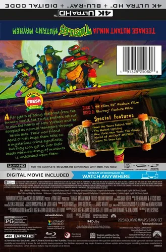 Vista 13 de Teenage Mutant Ninja Turtles Mutant Mayhem Steelbook 4K UHD