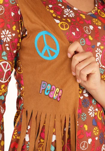 Vista 6 de Disfraz para adulto Peace & Love Hippie Multicolor