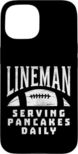 Vista 6 de Funda de regalo para iPhone 16 Ofensive Lineman Serving Pancakes Daily Football
