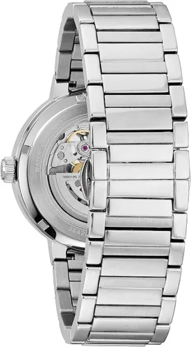 Vista 3 de Bulova Men's Modern 3-Hand Automatic Watch, Open Aperture Dial and Edge to Edge Crystal