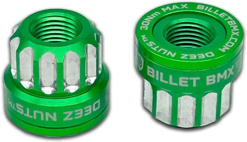 Vista 5 de BILLET BMX™ Deez Nuts™ Tuercas de eje de bicicleta de 12 puntos 3/8"-26 tpi (paquete de 2)
