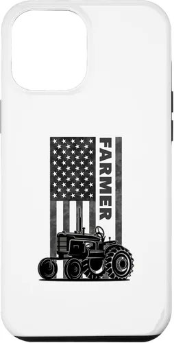 Vista 7 de Funda para iPhone 11 Pro Max para tractores agrícolas patrióticos de Estados Unidos con bandera estadounidense