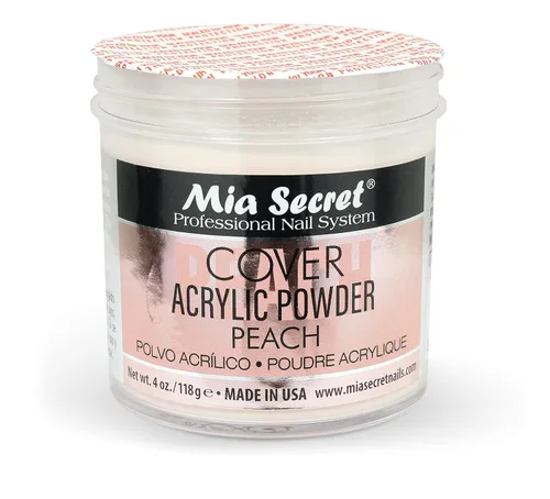 Vista 5 de Mia Secret Acrílico Polvo Cubierta Melocotón 4 oz.