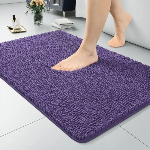 Vista 19 de LOCHAS - Alfombra de baño de lujo lanuda de 24 x 17 pulgadas, color beige