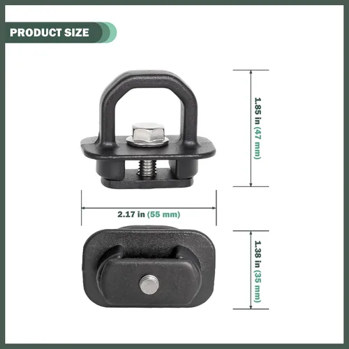 Vista 6 de Anclajes de sujeción de aluminio Phamyor para caja de camión, enganche lateral para pared para Chevy Silverado/GMC Sierra 2007-2023, Chevy