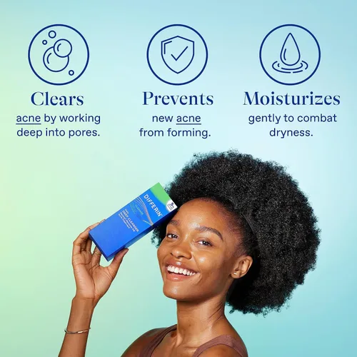 Vista 12 de Kit de cuidado de la piel para acné Differin, tratamiento de acné con retinoide Differin Gel para la cara con 0.1% de adapalene y 5% de peróxido