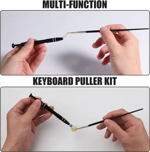 Vista 3 de Kit de herramientas para quitar teclado HEGAPOJA de 7 piezas, incluye extractor de teclas con 5 g de lubricante para teclado, extractor