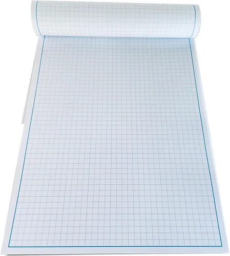 Vista 2 de Reskid Bloc de papel para planos y gráficos, 50 hojas por bloc, texto de 70 libras, para dibujar, diseñar y más, herramienta perfecta para artistas