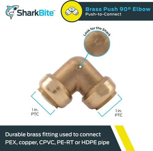 Vista 2 de Cash Acme SharkBite Codo sin plomo, U260LFA