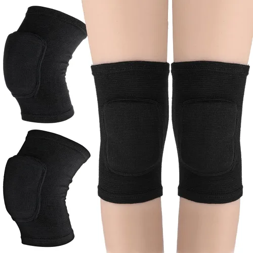 Vista 8 de Sibba Rodillera para Niños, Rodillera Elástica Transpirable, Protector de Rodilla de Esponja Acolchada Antideslizante para Voleibol, Danza, Correr
