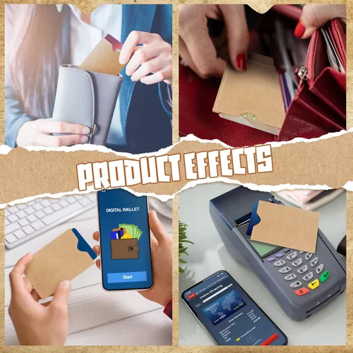 Vista 7 de Teling Paquete de 500 fundas para tarjetas de regalo de 2.4 x 3.5 sobres