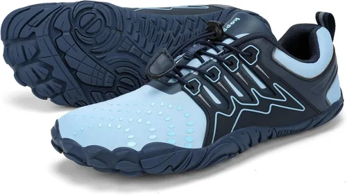 Vista 6 de Kricely Zapatos minimalistas para hombre, zapatos de entrenamiento con puntera ancha, suela cero caída
