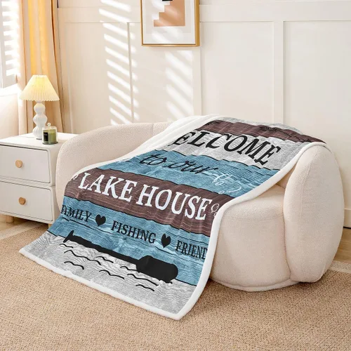 Vista 33 de Erosebridal Manta náutica de ancla, forro polar con brújula oceánica de 40 x 50 pulgadas para niños, niñas, adolescentes, adultos, decoración