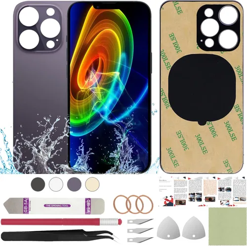 Vista 40 de Funda trasera de repuesto compatible con iPhone 8 de 4.7" + Herramientas profesionales (Gris espacial) Incluye herramientas profesionales, cinta
