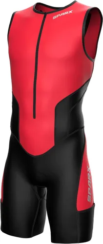 Vista 13 de Traje de triatlón Sparx X para hombre, para ciclismo, natación y atletismo