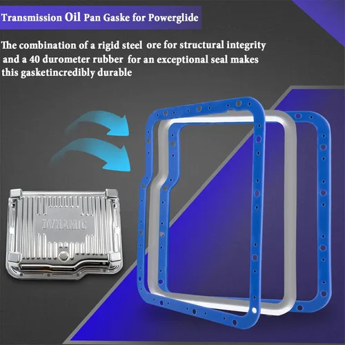 Vista 3 de 93100 Transmission Oil Pan Gaske para Powerglide, se adapta a Moroso 42000/42001 sartenes, no necesita sellador