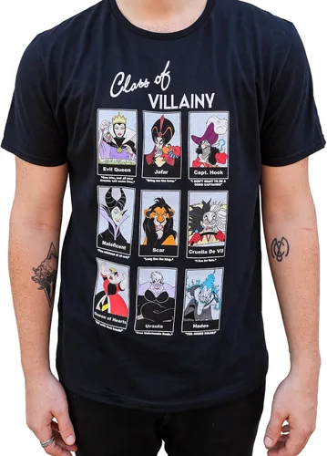 Vista 4 de Disney Villains Class of Villainy Ursula Maleficent Hades Scar Hook - Camiseta para hombre