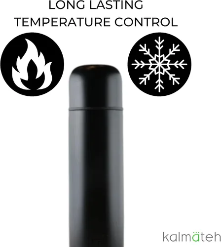Vista 7 de Kalmateh Botella termo de acero inoxidable con aislamiento al vacío de doble pared moderna y elegante 1000ml, vertido preciso y retención de calor