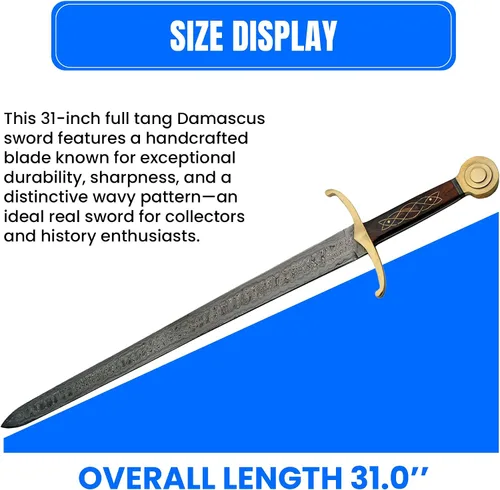 Vista 3 de Damascus DM-5018 - Pala de acero de 22.8 in con mango de madera