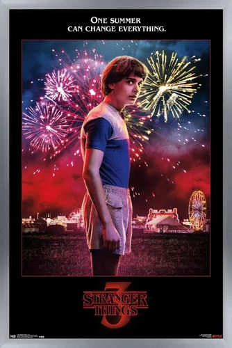 Vista 9 de Trends International Netflix Stranger Things: Season 3 - Póster de pared de Will Wall, 14.725 x 22.375 pulgadas, versión enmarcada de madera