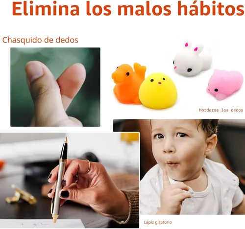 Vista 5 de LENYOQIN 100 Juguetes Squishy Mochi Kawaii, Juguetes Blandos para Niños para Recuerdos de Fiesta, Mini Juguetes para Alivio del Estrés Sensorial