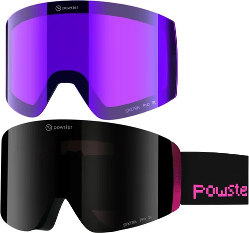 Vista 32 de Ski Goggles Snow OTG Snowboard Goggles Magnetic Interchangeable Lens Frameless UV Protection Anti-fog mobile Skating