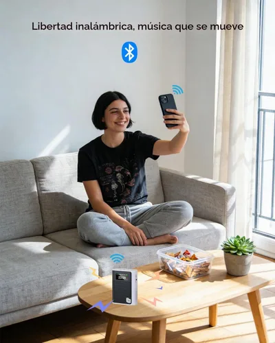 Vista 8 de 2025 Nuevo Amplificador de Voz Mejorado Inalámbrico con Micrófono Lavalier Magnético, Pantalla LED, Micrófono Portátil Recargable para Profesores