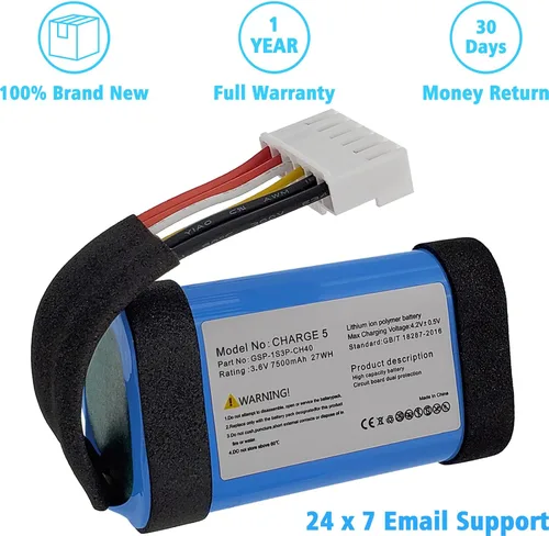 Vista 5 de GSP-1S3P-CH40 Batería de 7500 mAh compatible con Charge 5 Altavoz Bluetooth impermeable con herramientas Pieza de batería SIN Charge5