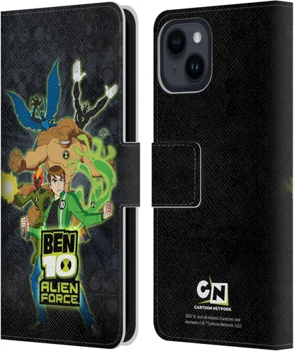Vista 8 de Head Case Designs Funda con licencia oficial de Ben 10: Alien Force Ben's Jacket Graphics de piel tipo cartera compatible con Apple iPhone 15