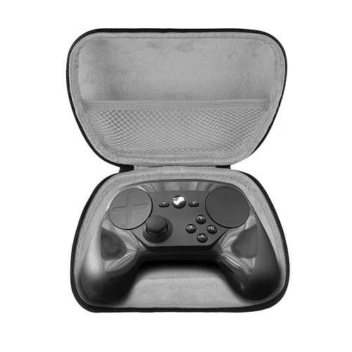 Vista 2 de Geekria UltraShell Case Compatible with Steam Controller, Hard Shell Case Travel Carrying Portable Storage Bag with Internal Mesh Pocket for