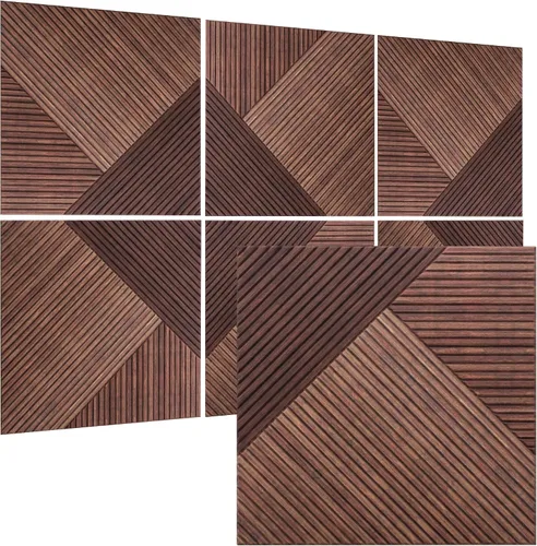 Vista 14 de TO-TH Paneles acústicos de pared, paquete de 6 unidades de tamaño total de 72 x 48 pulgadas, paneles acústicos decorativos autoadhesivos para pared