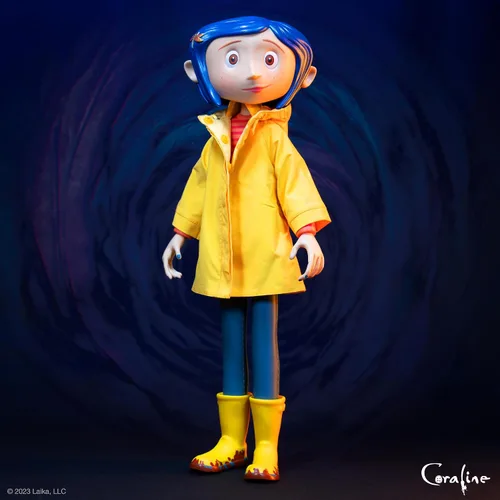 Vista 5 de Super7 Supersize Coraline - Figura de acción de Coraline de 16 pulgadas con ropa de tela, coleccionables de películas clásicas y juguetes retro