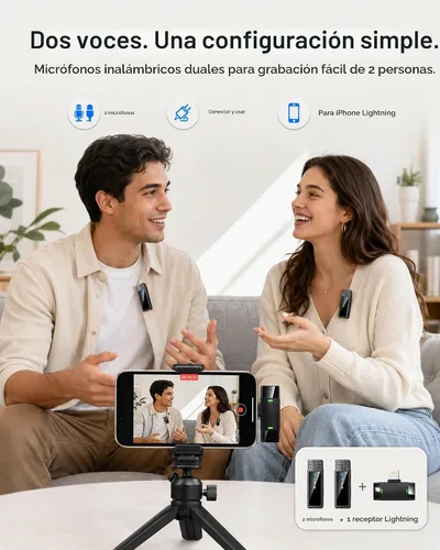 Vista 2 de Micrófono inalámbrico para iPhone/Android tipo C J68YL0813J