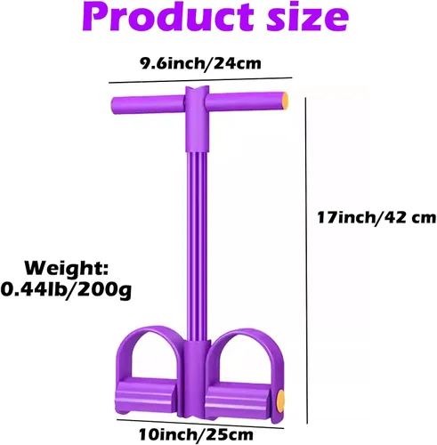 Vista 2 de 21 Bandas de Resistencia para Fitness - 6 Tubos con Pedal Extractor de Tobillo, Cuerda de Tensión Multifunción Mejorada 2025, Equipo de Gimnasio