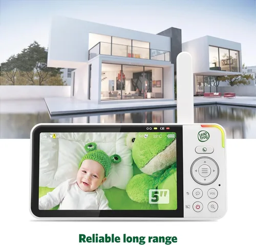 Vista 11 de LeapFrog Monitor de bebé LF925HD con cámara y audio, monitor de bebé de acceso remoto WiFi de 1080p, cámara panorámica e inclinación de 360°, zoom