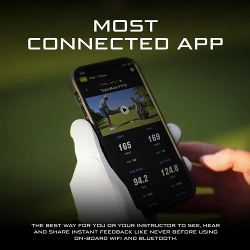 Vista 7 de Kit de lanzamiento de golf Full Swing Analizador portátil de datos de swing para interior/exterior 16 métricas de club y bola Cámara 4K