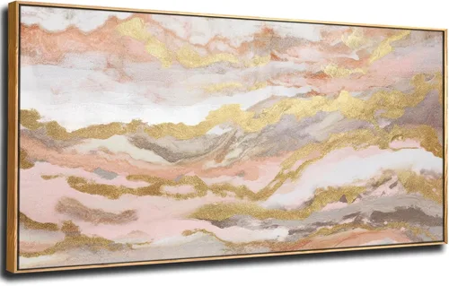 Vista 17 de Decoración de pared para dormitorio, 3 paneles, estampado de bosque brumoso con salida del sol, arte de pared para sala de estar, baño, lienzo