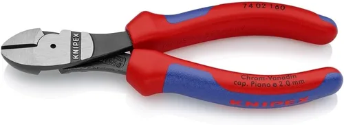 Vista 12 de KNIPEX Herramientas - Cortadores diagonales de alto apalancamiento, multicomponente (7402180) agarre cómodo de 7.25 pulgadas