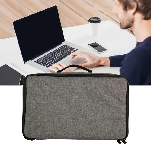 Vista 6 de Estuche para proyector, bolsa de proyector resistente de 13.6 x 7.9 x 4 pulgadas, funda de transporte para proyector portátil, estuche de nailon