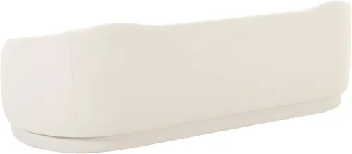 Vista 5 de Tov Furniture Sofá de terciopelo texturizado Circe Crema