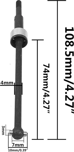 Vista 6 de 2 piezas de junta universal de eje de transmisión CVD de Vgoohobby compatible con Redcat Blackout SC, SC PRO XTE, XTE PRO 1/10 RC Actualizaciones
