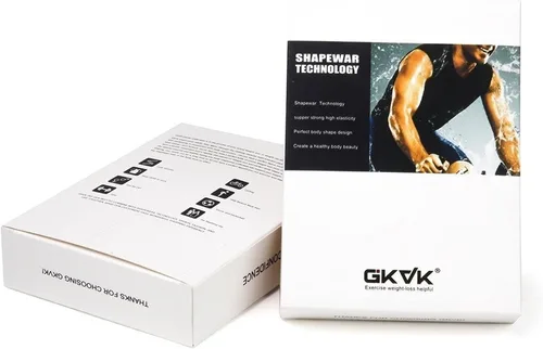 Vista 7 de GKVK Mens adelgazar cuerpo Shaper chaleco camisa Abdomen Slim