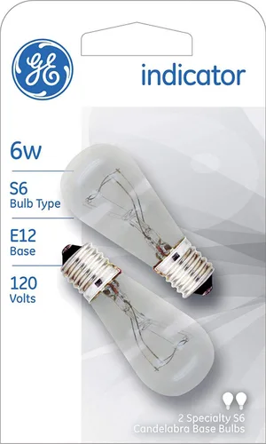 Vista 2 de G, E Iluminación 15820 focos claros 6-watt de pack de 2, 15820, 6watts, 120 volts
