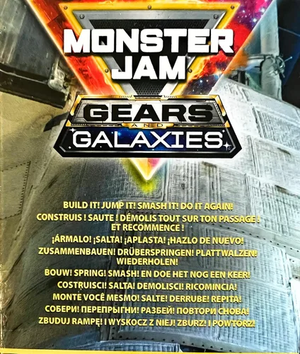 Vista 6 de Monster Jam Gears Galaxies Monster Dirt Arena Set - Construye tu propia arena